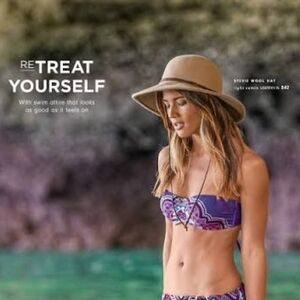 PrAna 100% Wool Hat Camel Wide Brin